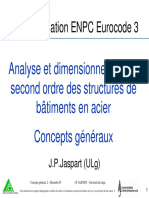 Analyse Et Dimensionnement Au Second Ordre Des Structures de Bâtiments en Acier