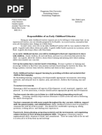 2023 CPL Portfolio Example for RECEs | PDF | Learning | Mental Health
