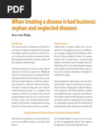 When Treating A Disease Is Bad Business: Orphan and Neglected Diseases