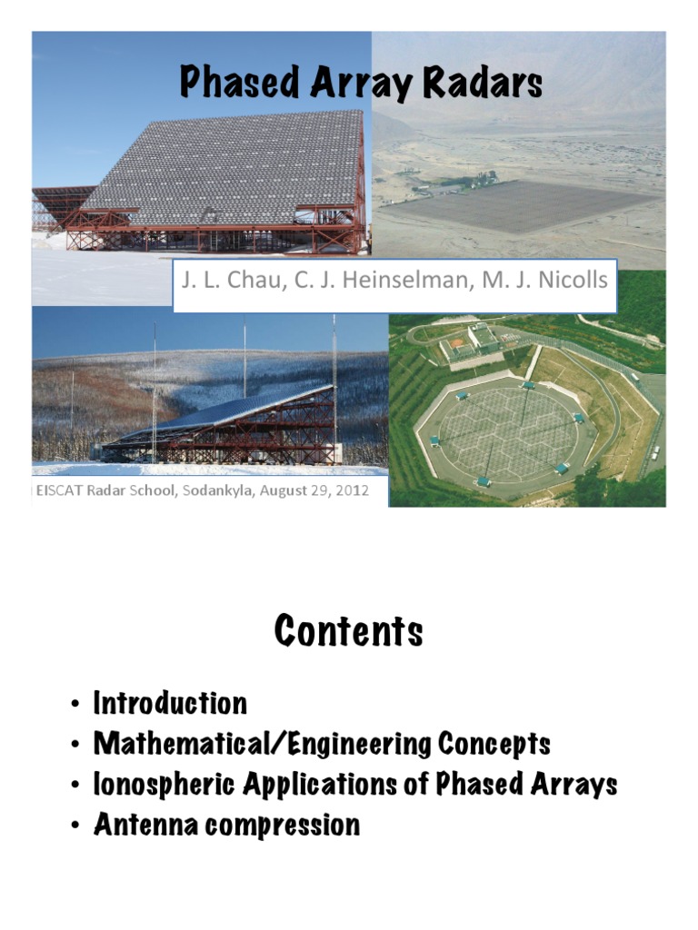 Phased Array Radar Applications and Benefits | PDF | Discrete Fourier ...