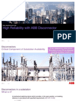 High Reliability With ABB Disconnector: Name, Department/event, Date