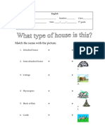 Match The Name With The Picture.: 1. Detached House A. 2. Semi-Detached House B
