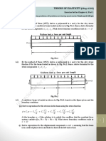 Theory of Elasticity: Solve The Following Problems. All Problems Are Having Equal Marks. Total Mark 100 Pts