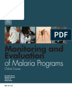 M&E of Malaria Programs