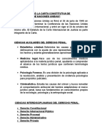 Derecho Penal Tarea 2. - Carta Constitutiva de Organización de Naciones Unidas