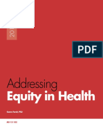 Addressing Equity in Public Health