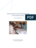 Data Demand & Information Use in the Health Sector Case Study