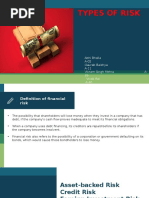 Types of Risk involved in Financial Markets
