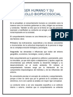 El Ser Humano y Su Desarrollo Biopsicosocial