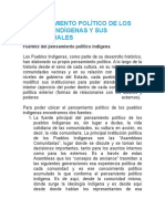 El Pensamiento Político de Los Pueblos Indígenas y Sus Intelectuales