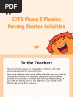 T L 51727 Eyfs Phase 2 Phonics Morning Starter Activities Powerpoint