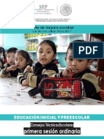 Primera Sesión Ordinaria: Educación Inicial Y Preescolar Consejos Técnicos Escolares