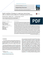 Explicit Modeling of Damping of A Single-Layer Latticed Dome With Isolation System (Zhang, Et Al. 2014)