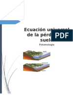 Ecuación Universal de La Pérdida de Suelo