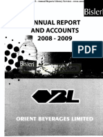 Orient Beverages LTD 2009