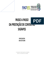 PASSO A PASSO DA PRESTAÇÃO DE CONTAS SIGFAPES - Atualizado PDF