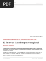 Malamud - El Futuro de La Desintegración Regional