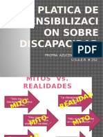 Platica de Sensibilizacion Sobre Discapacidad