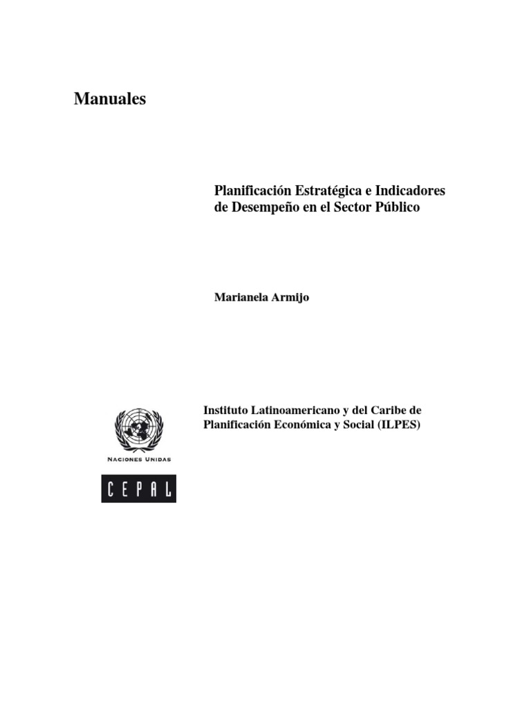Manual de Planificacion Estrategica | PDF | Planificación estratégica ...