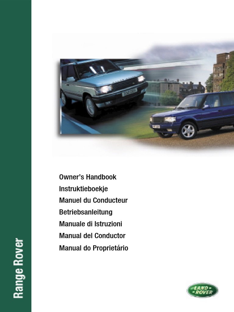 Range Rover Owner's Handbook Guide | PDF | Airbag | Manual Transmission