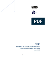 Manual SEP - Sistema de Evaluacion PRODEV