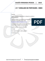 1º Simulado de Portugues Enem PDF