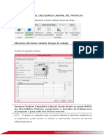 Asignar El Calendario Laboral Del Proyecto