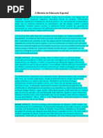 A História Da Educação Especial