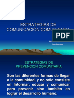 Estrategias de Comunicación Comunitaria PDF