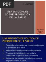 GENERALIDADES SOBRE Promoción de La SALUD