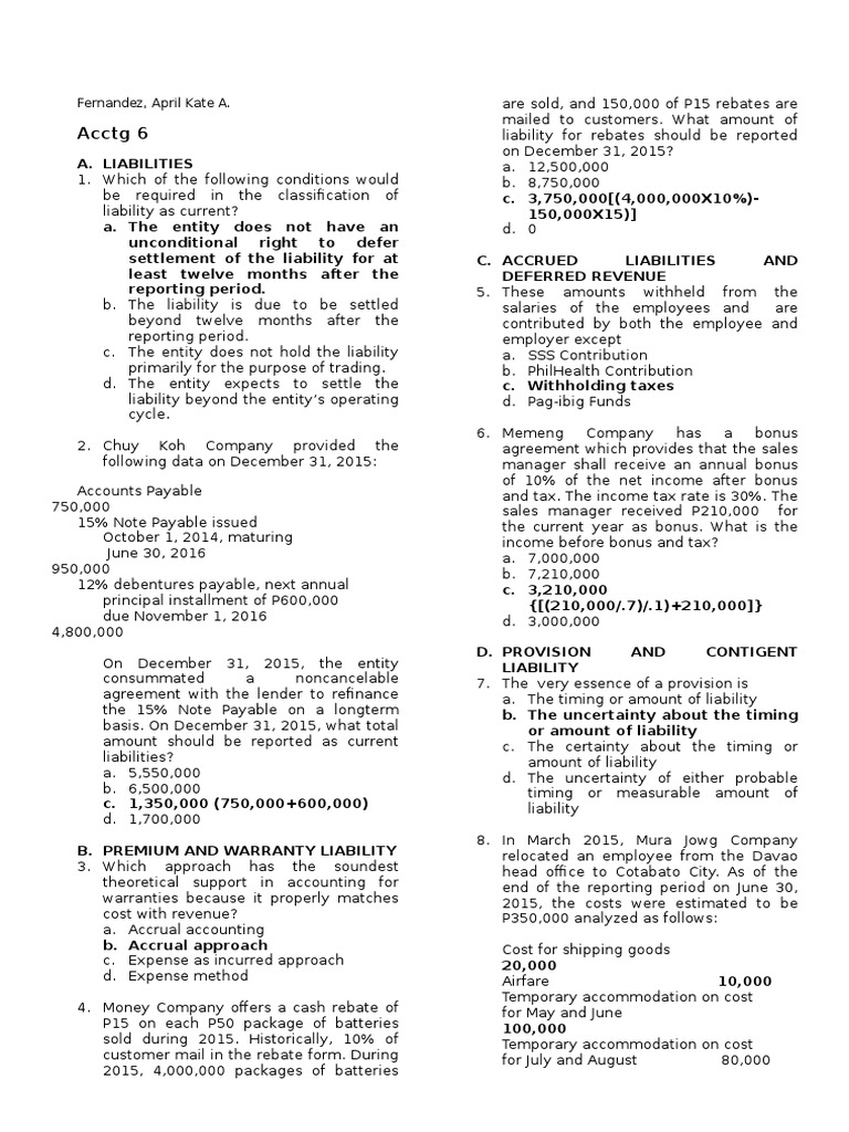 Multiple Choice Questions On Financial Accounting V2 | Bonds (Finance