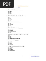 HTML CSS JAVASCRIPT MCQ | Html Element | Html