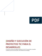 Diseño y Ejecucion de Proyectos TIC para El Desarrollo