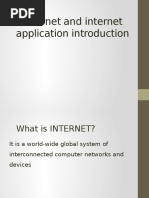 Internet and Internet Application Introduction