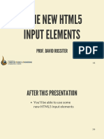 Some New HTML5 Input Elements PDF