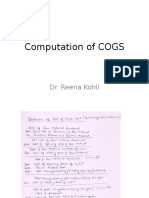Computation of COGS