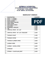 Afwan Hospital Radiology Charges 1