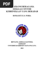 Download TOLERANSI BERAGAMA SEBAGAI CONTOH KEBHINEKAAN YANG BERADABdoc by bintang amelia SN326017301 doc pdf
