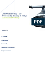 Competition Study The Broadcasting Industry in Kenya PDF