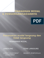 Bentuk Penanaman Modal & Pengorganisasiannya