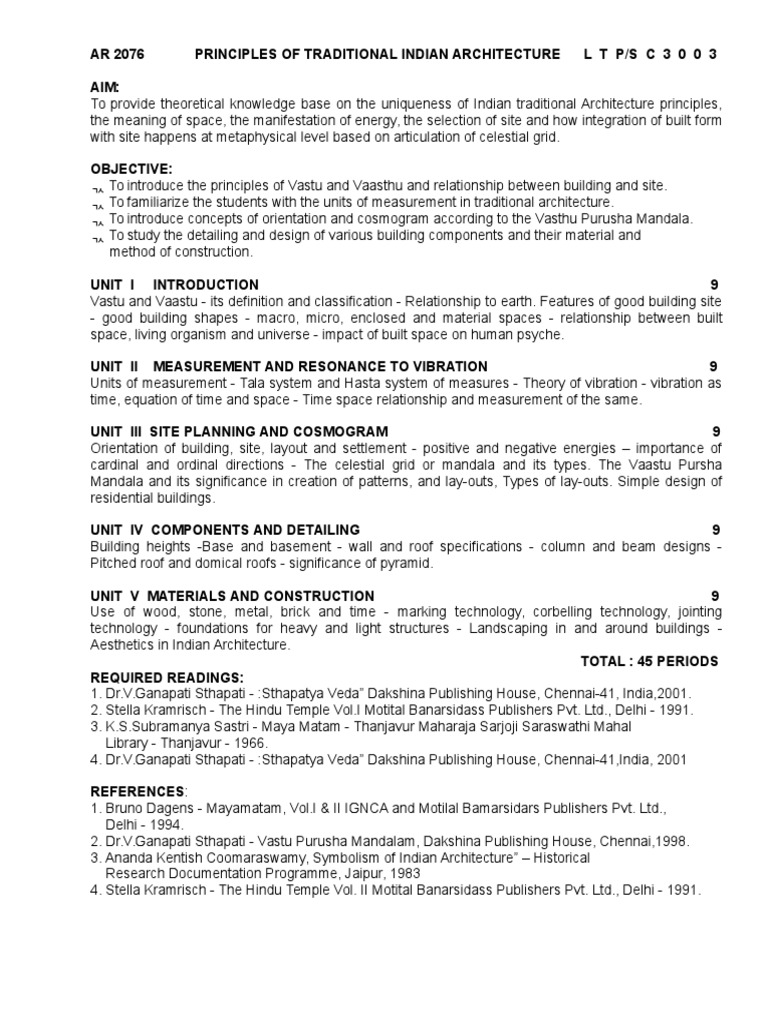 Principles of Traditional Indian Architecture | PDF | Architectural ...