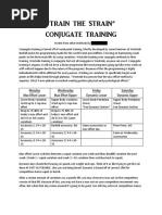 Conjugate Training Syste