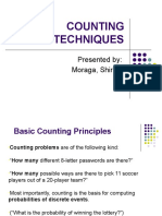 COUNTING TECHNIQUES - METHODS AND EXAMPLES