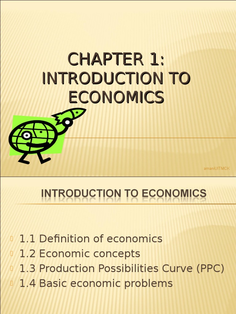 Introduction to Economics Concepts | PDF | Microeconomics | Economics