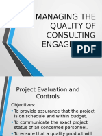 Managing The Quality of Consulting Engagement