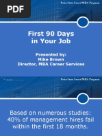 First 90 Days Transition Strategies | PDF | Business Process | Leadership