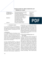 The Role of Prosecution in the Screening of Criminal Cases