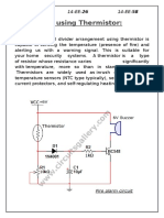 Fire Alarm Using Thermistor