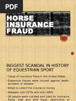 Horse Insurance Fraud