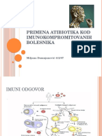 Primena Antibiotika Kod Imunokompromitovanih Bolesnika